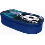 Piórnik-kosmetyczka DONAU Soccer Style, bez wyposazenia, owalny, 20x7,4x4cm, niebieski