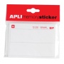 Etykiety pocztowe APLI, w bloczku, 100x30mm, 50 ark., białe, Etykiety samoprzylepne, Papier i etykiety