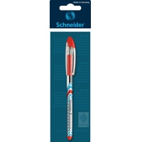 Długopis SCHNEIDER Slider Basic, M, zawieszka, czerwony, Długopisy, Artykuły do pisania i korygowania