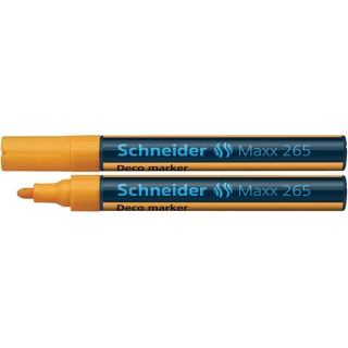 Chalk marker SCHNEIDER Maxx 265 Deco, round, 2-3mm, pendant, orange