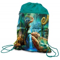 School sack, DONAU Chameleon, 42x32cm, green
