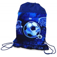 School sack, DONAU Soccer Style, 42x32cm, blue