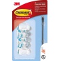 Cable holders, for COMMAND™ (17017 PL), small, 4 pcs, white