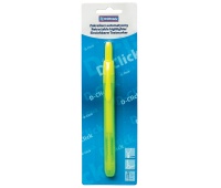 Retractable highlighter, DONAU D-Click, 1-4mm (line), blister, yellow