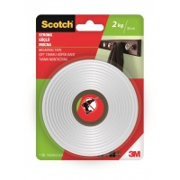 Taśma montażowa SCOTCH®, mocna, 19mm x 5m, biała, Taśmy specjalne, Drobne akcesoria biurowe