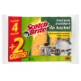 Sponge scourer, SCOTCH BRITE, all-purpose, for tough dirt, 4+2 pcs, yellow