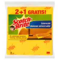 Ściereczki domowe SCOTCH BRITE™, 2+1szt., żółte, Akcesoria do sprzątania, Artykuły higieniczne i dozowniki
