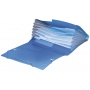 Expanding File Folders Q-CONNECT with elastic band closure , PP, A4, 6 compartments, assorted colors