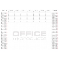 Podkładka na biurko OFFICE PRODUCTS, planer 2018/2019, biuwar, A2, 52 ark., Podkładki na biurko, Wyposażenie biura