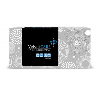 Chusteczki kosmetyczne celulozowe VELVET Profesional Box, 2-warstwowe, 100 listk&oacute;w, biały, Ręczniki papierowe i dozowniki, Artykuły higieniczne i dozowniki