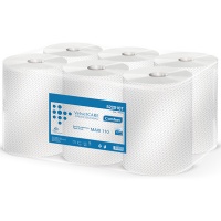 Ręczniki w roli celulozowe VELVET Profesional Maxi, 2-warstwowe, 478 listków, 6szt., białe, Ręczniki papierowe i dozowniki, Artykuły higieniczne i dozowniki
