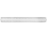 Finger-grip ruler DONAU, 30cm, pendant packing, transparent