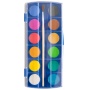 Farby akwarelowe KEYROAD, zawieszka, z pędzelkiem, 12 kolorów, Plastyka, Artykuły szkolne