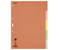 Przekładki kartonowe, A4, 1-5 kart., mix kolorów, Przekładki kartonowe, Archiwizacja dokumentów