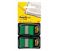Post-it® Index Medium Flags, Green Colour in dual pack, 50 sheets per pack
