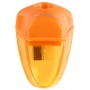 Pencil sharpener KEYROAD Star, plastic, single, with container, display packing, color mix