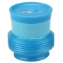 Pencil sharpener KEYROAD Stretchy, plastic, double, with container, display packing, color mix