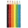 Kredki ołówkowe KEYROAD Mini, trójkątne, 6szt., mix kolorów