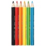 Kredki ołówkowe KEYROAD Mini, trójkątne, 6szt., mix kolorów, Plastyka, Artykuły szkolne