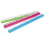 Ruler KEYROAD Color Bar, 30cm, display packing, color mix