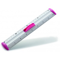 Soft grip ruler KEYROAD Measure Clip, 20 cm, display packing, color mix