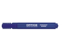 Marker permanentny OFFICE PRODUCTS, ścięty, 1-5mm (linia), niebieski, Markery, Artykuły do pisania i korygowania