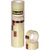 Scotch® Transparent Tape 550 Towerpack 8 rolls 19 mm x 10 m