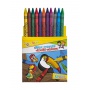 Crayons GIMBOO, 12 pcs, 8mm, assorted colors