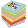 Karteczki samoprzylepne POST-IT® Super sticky, (654-6SS-MIA), 76x76mm, 6x90 kart., paleta Miami