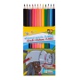 Colored pencils GIMBOO Jumbo, hexagonal shape, 12 pcs, assorted colors