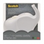 Scotch® Elephant Tape Dispenser + 1 roll Scotch® Magic™ 19mm x 8.89m C43 Elephant EU. White
