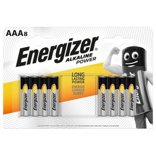 Bateria ENERGIZER Alkaline Power, AAA, LR03, 1,5V, 8szt., Baterie, Urządzenia i maszyny biurowe