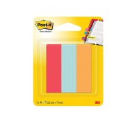 Zakładki indeksujące POST-IT® (671-PBO), papier, 22,2x73mm, 3x50 kart., mix kolorów, Bloczki samoprzylepne, Papier i etykiety