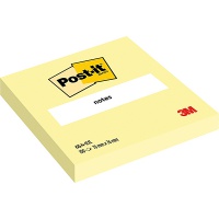 Karteczki samoprzylepne POST-IT® (654), 76x76mm, 1x100 kart., żółte