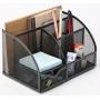 Desk organiser Q-CONNECT Office Set, metal, with letter compartment, black