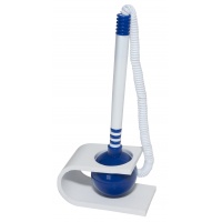 Ballpoint pen on a spring OFFICE PRODUCTS, vertical position, self-adhesive, blue