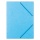 Teczka z gumką OFFICE PRODUCTS, preszpan, A4, 390gsm, 3-skrz., jasnoniebieska