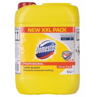 Płyn do czyszczenia toalet DOMESTOS Cytryna, 5l, Środki czyszczące, Artykuły higieniczne i dozowniki