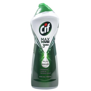 Mleczko do czyszczenia CIF Max Power Spring, z wybielaczem, 1001g, Środki czyszczące, Artykuły higieniczne i dozowniki