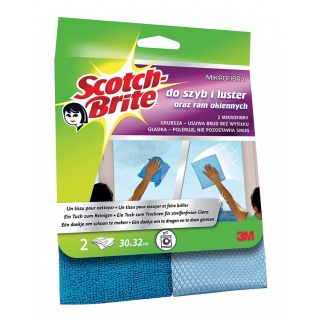 Window&Glass Microfiber Cloth SCOTCH BRITE™, Pack of 2
