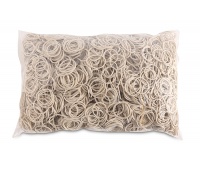Rubber Bands OFFICE PRODUCTS, diameter 25mm, 1,5x1,5mm, 1000g, white
