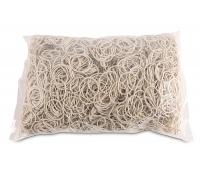 Rubber Bands OFFICE PRODUCTS, diameter 30mm, 1,5x1,5mm, 1000g, white