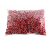 Rubber Bands OFFICE PRODUCTS, diameter 30mm, 1,5x1,5mm, 1000g, red