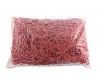Rubber Bands OFFICE PRODUCTS, diameter 60mm, 1,5x1,5mm, 1000g, red