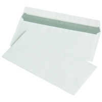 Envelopes with a silicone-coated self-adhesive OFFICE PRODUCTS, HK, DL, 110x220mm, 80gsm, 1000pcs, white