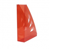 Magazine file OFFICE PRODUCTS, mesh, A4, transparent red