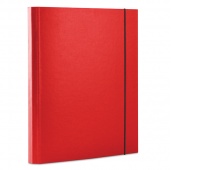 Elasticated File OFFICE PRODUCTS, PP, A4/30, red