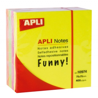 KOSTKA APLI PASTELOWE KOLORY 75X75 MM (10974), Promocje, ~ Nagrody