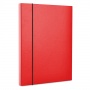 Teczka-pudełko z gumką OFFICE PRODUCTS, PP, A4/40, czerwona, Teczki przestrzenne, Archiwizacja dokumentów