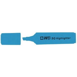 Zakreślacz fluorescencyjny WB SQ, niebieski, Textmarkery, Artykuły do pisania i korygowania